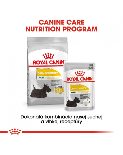 ROYAL CANIN Mini dermacomfort 1 kg granule pre malých psov s problémami s kožou