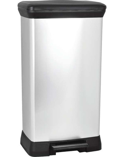 CURVER Odpadkový kôš DECO BIN 30 l čierny/strieborný