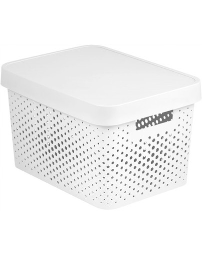 CURVER INFINITY úložný box s vekom 17 l biely