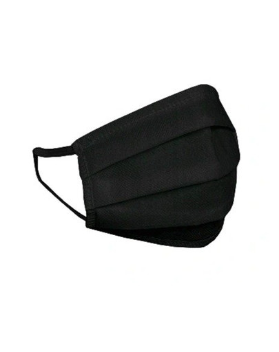 HEXA HEALTH Ochranné dvojvrstvové bavlnené rúško, čierne