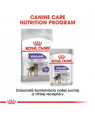 ROYAL CANIN Mini Sterilised 3 kg granule pre kastrované malé psy