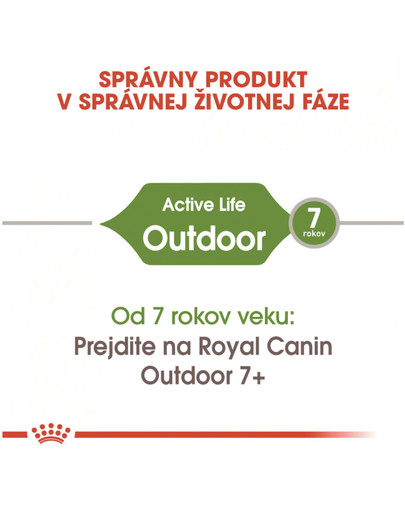 ROYAL CANIN Outdoor 400g granule pre mačky s častým pohybom vonku