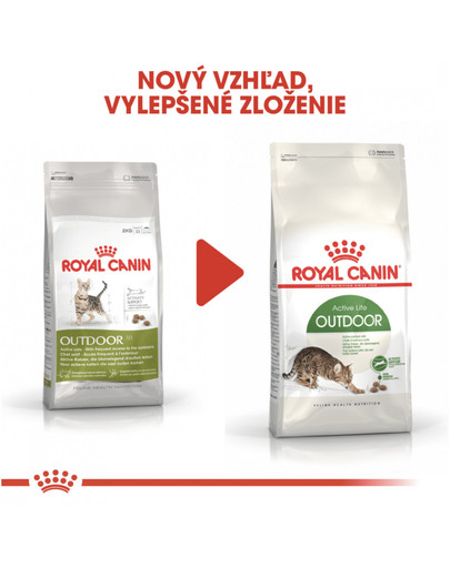 ROYAL CANIN Outdoor 400g granule pre mačky s častým pohybom vonku