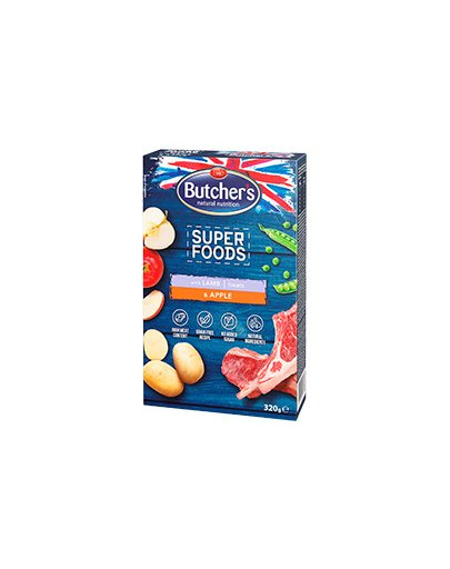 BUTCHER'S Superfoods Treats Jahňacie & Jablko 320 g