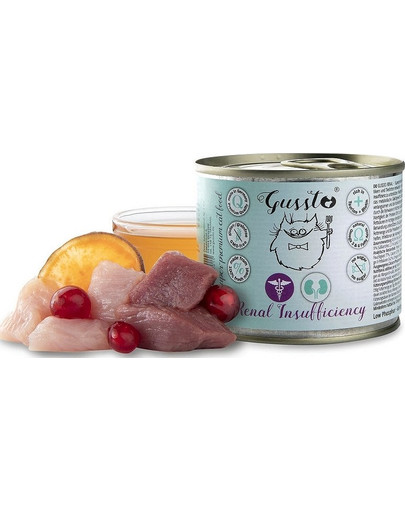 GUSSTO Gussto Vet Renal Insufficiency Krmivo pre mačky 200g