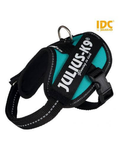 TRIXIE Postroj pre psov Julius-K9 IDC Mini / M: 49-67 cm / 22 mm Petrol