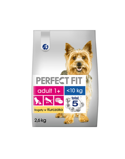 PERFECT FIT Perfect Fit 2,6 kg x 3 Kuracie pre malé rasy