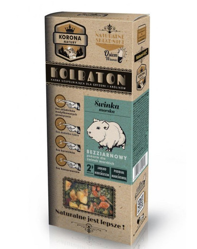 NATURAL-VIT Korona Natura pochúťka pre morčatá jablko a ibištek / podbeľ a mrkva