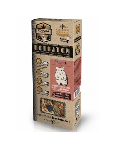 NATURAL-VIT Korona Natura pochúťka pre škrečka Goji a harmanček / jablko a arónia