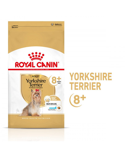 ROYAL CANIN Yorkshire Terrier Adult 8+ 500g granule pre staršieho jorkšírskeho teriéra