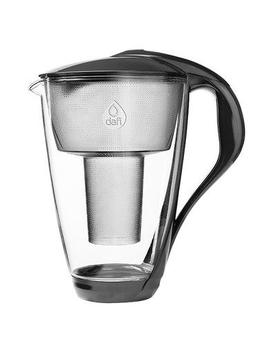 DAFI Crystal LED sklenená filtračná kanvica so senzorom 2 l grafit