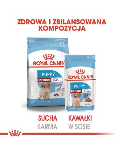 ROYAL CANIN Medium puppy 10x140 g kapsička pre stredné šteňatá