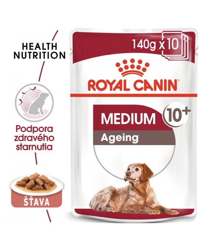 ROYAL CANIN Medium ageing 10+ 10x140g kapsička pre staré stredné psy