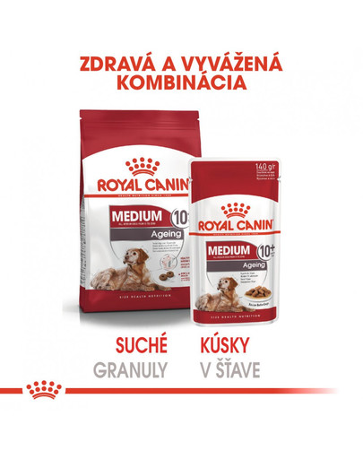 ROYAL CANIN Medium ageing 10+ 10x140g kapsička pre staré stredné psy