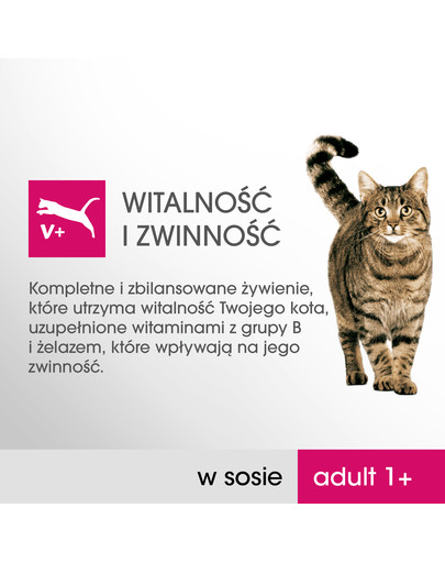 PERFECT FIT Cat Adult 1+ mäsová kapsička 4 x 85 g