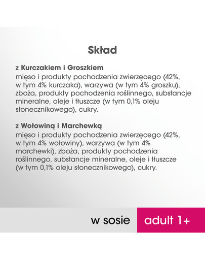 PERFECT FIT Cat Adult 1+ mäsová kapsička 4 x 85 g