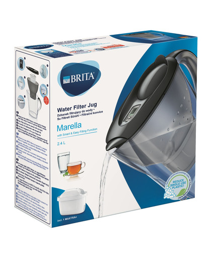 BRITA Filtračná kanvica Marella Maxtra + 2,4 l sivá + 3 filtre