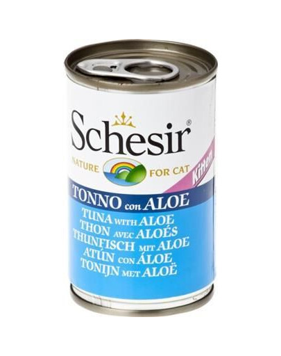 SCHESIR Tuniak s aloe vera pre mačiatka 140 g