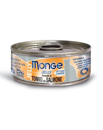 MONGE Jelly Tuniak a losos 80 g