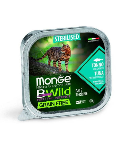 MONGE BWild GF Sterilised Tuniak 100g