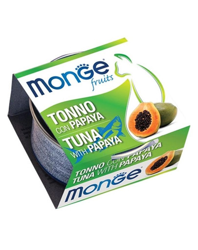 MONGE Fruit Cat Tuniak a papája 80 g