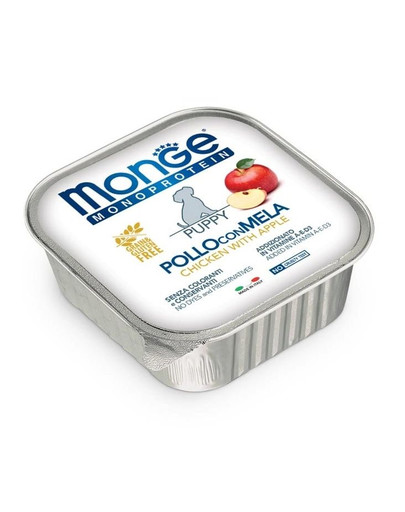 MONGE Fruit Dog Monoprotein Junior Kurča a jablko 150g