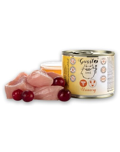 GUSSTO Cat Urinary 200 g krmivo pre mačky s urolitiázou