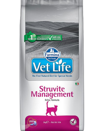 FARMINA Vet Life Struvite Management Cat – Krmivo pre mačky 10 kg