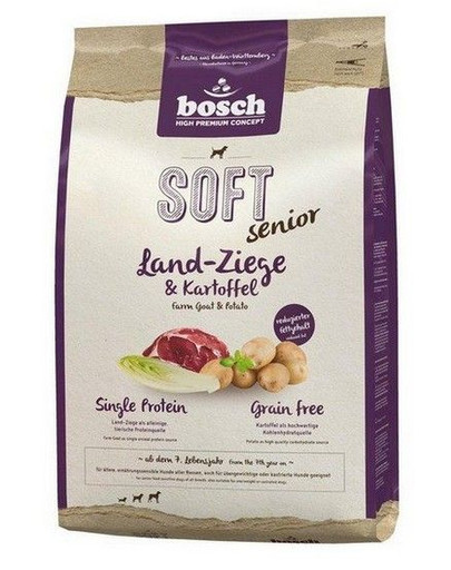 BOSCH Soft Senior Krmivo s kozím mäsom a zemiakmi 12,5 kg + tréningové pamlsky s jelenieho mäsa 300 g