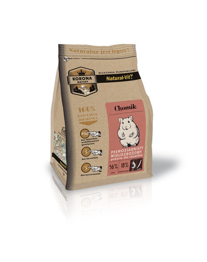 NATURAL-VIT Korona Natury Kompletná zmes pre škrečky 2 x 750 g + doplnková zmes 70 g ZADARMO