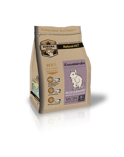 NATURAL-VIT Korona Natury Kompletná zmes pre osmákov degu 750 g + kolbaton + doplnková zmes 70 g