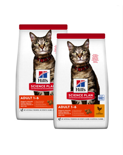 HILL'S Science Plan Feline Adult Light Chicken - Kuracie krmivo pre kastrované mačky 20 kg (2 x 10 kg)