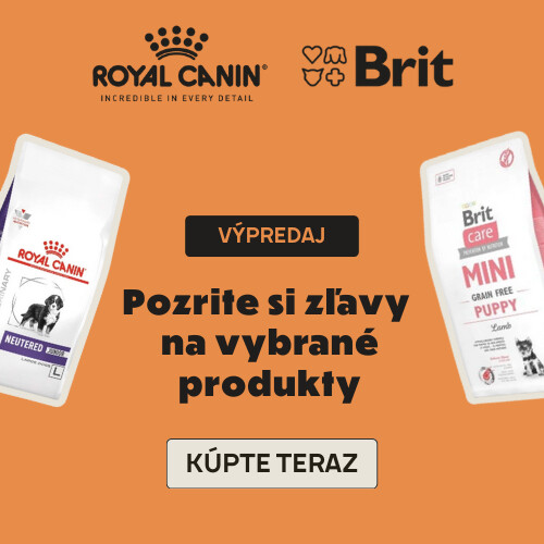 Akcia na krmivo BRIT a ROYAL CANIN so zľavou