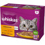 WHISKAS Adult kapsička 12x85g Hydinové krmivo v želé s: kuraťom, kačicou, hydinou, morkou