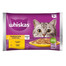 WHISKAS Poultry Feast želé vrecko s morčacím a kuracím mäsom 4x85g - krmivo pre dospelé mačky