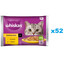 WHISKAS Adult Hydinové hody 52x85g s kuracím, morčacím