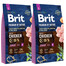 BRIT Premium By Nature Junior Small S Krmivo pre šťeňatá 16 kg (2 x 8 kg)