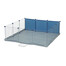 ZOLUX NEOLIFE Výbeh pre morčatá Neopark 105x105x35 cm modrý