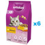 WHISKAS Adult 6x1,4 kg Kompletné krmivo pre dospelé mačky s lahodným kuracím mäsom