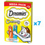 DREAMIES Smotanový MEGA PACK doplnkové krmivo s kuracím mäsom a lososom 84x10 g