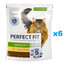 PERFECT FIT Senior 7+ 6x750 g kompletné suché krmivo pre staršie mačky, bohaté na kuracie mäso
