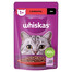 WHISKAS Adult 85g vrecúško krmiva pre dospelé mačky v hovädzej omáčke