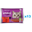 WHISKAS Adult vrecúško 52x85g Classic Meals krmivo pre dospelé mačky v omáčke s: hovädzím mäsom, kuracím mäsom
