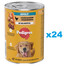 PEDIGREE Adult puszka 24x400g mokra karma pełnoporcjowa dla dorosłych psów z kurczakiem i marchewką w galaretce