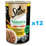 SHEBA puszka 12x400 g Nature's Collection mokra pełnoporcjowa karma dla dorosłych kotów koktajl drobiowy z wątróbką i olejem z ryb z przybraniem z marchewki w sosie