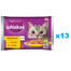 WHISKAS Senior saszetka 52x85g Drobiowa Uczta mokra karma dla starszych kotów w galaretce z: kurczakiem, indykiem