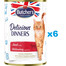 BUTCHER'S Delicious Dinners s hovädzím 6x400g
