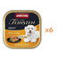 ANIMONDA Vom Feinsten Gourmet center Adult s kuracím mäsom a pečeňou 6x150g paštéta pre psov