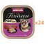 ANIMONDA Vom Feinsten Mini Junior s hydinou, divinou a brusnicami 24x100g mokré krmivo pre šteniatka malých plemien