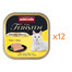 ANIMONDA Vom Feinsten Mild Menue Morčacie a syrové paštéty 12x100g pre mačky